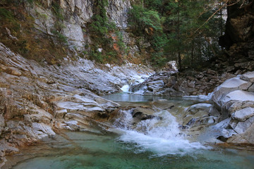 愛媛県久万高原町　面河渓　櫃の底