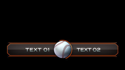 Striped Baseball Lower Third