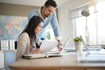 Business people working together in office