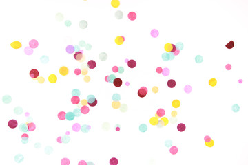 Multicolored confetti on white - 185497280