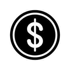 Obraz premium dollar coin icon