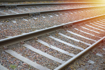 Naklejka premium train tracks