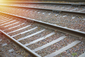 Naklejka premium train tracks