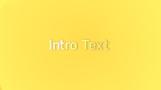 Yellow Animating Circles Title