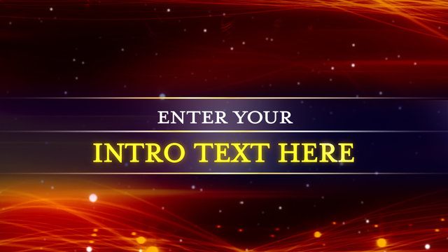 Red & Blue Glowing Lines Title