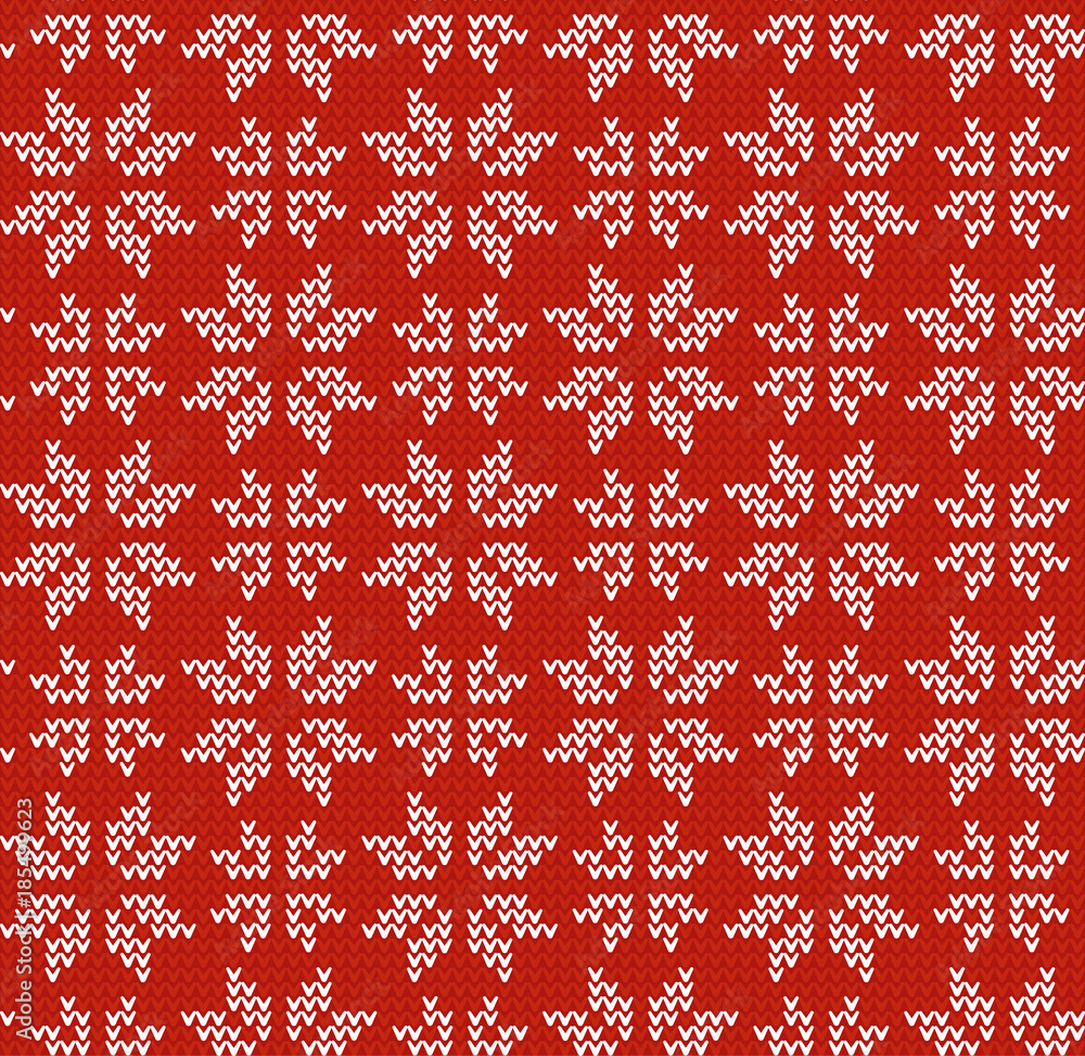 Aufkleber Nordic style vector ornament. Pullover style vector pattern. Christmas Seamless background