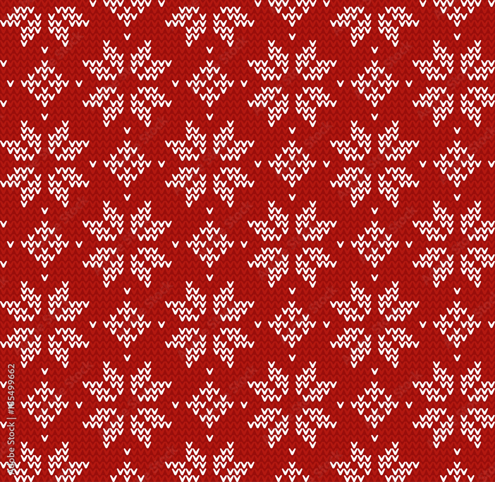 Aufkleber Nordic style vector ornament. Pullover style vector pattern. Christmas Seamless background