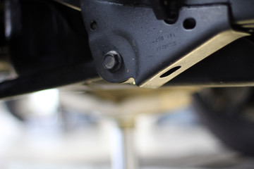 Fahrzeug auf der Hebebühne - Fahrgestellnummer