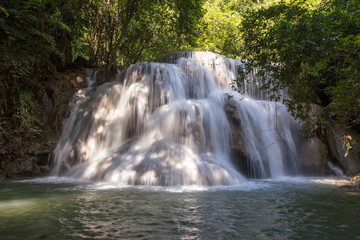 huay mae kamin waterfall in thailand