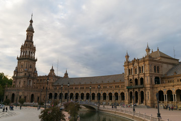 Fototapeta na wymiar Plaza de espana in Sevilla, Spain