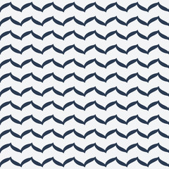 Seamless pattern with waves