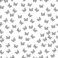 seamless pattern with small butterflies