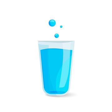 Glass of water icon. Vector illustration