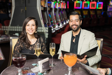 Going on date at a casino
