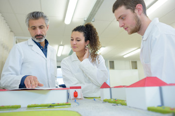 Fototapeta premium civil engineer class