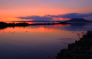 Sunset at Lake Balaton