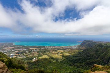 View from the Kiliouou Trail of Bellows Field