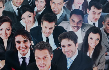 Group of business people. Isolated over white background