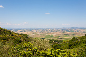 Fototapeta na wymiar Montalcino view, tuscany, Italy