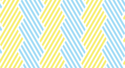 Seamless striped pattern. The yellow and blue summer pattern with stripes. Motif for surface design, for wallpapers, pattern fills, web page backgrounds, surface textures.