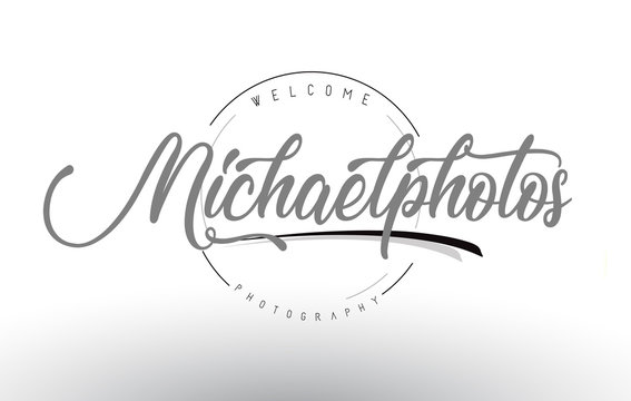 Michael Personal Photography Logo Design with Photographer Name.