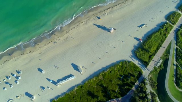 Aerial tilt up reveal Atlantic Ocean 4k 24p