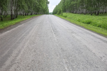 summer landscape with road