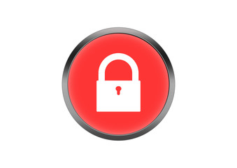 Button Rot Symbol Knopf Rund