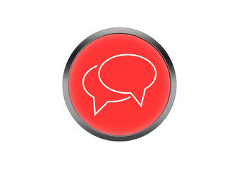 Button Rot Symbol Knopf Rund