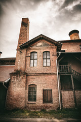 Fototapeta premium Kragujevac, Serbia - July 18, 2016: Museum of Stara Livnica, locates near old factory in Kragujevac, Serbia. Wonderful building.