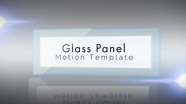Glassy Panel Title