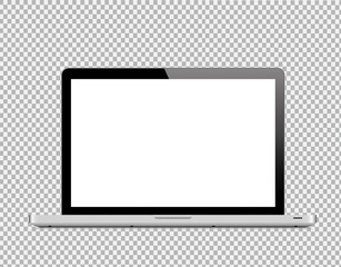 Illustration of laptops in a flat style - vector