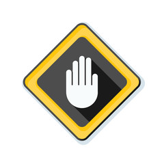 Hand Block ADS sign illustration