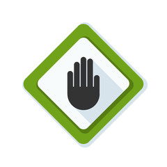 Hand Block ADS sign illustration