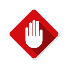 Hand Block ADS sign illustration