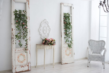 Fototapeta na wymiar wedding ceremony, decor, flowers, arch
