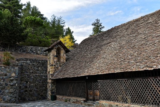 Zypern - Panagia tou Araka Scheunendachkirche