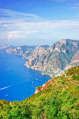 Obraz premium View from Path of Gods on Positano