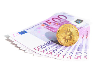 Bitcoin Konzept - die neue Weltwährung