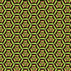 Christmas Hexagon Pattern Background
