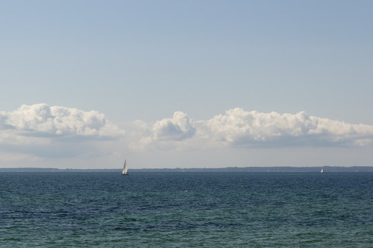 Sailboats in the distance