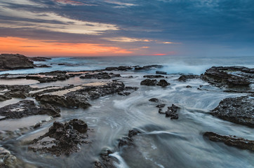 Dawn Seascape and Rocky Headland