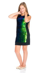 Teenage girl, studio photo