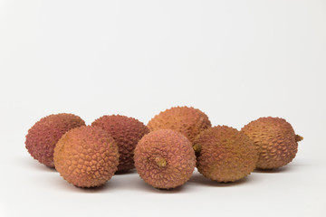 Lychees fruit isolated 