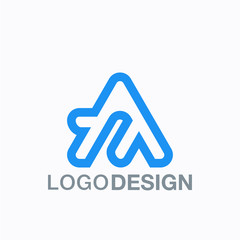 etter a font type logo vector design for company business