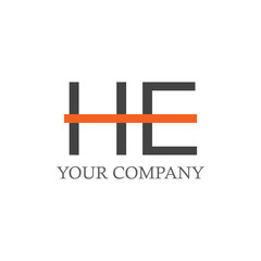 HE Company Logo Vector Template Design