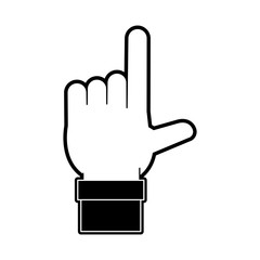 Hand pointing symbol icon vector illustration graphic design