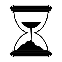 Hourglass antique clock icon vector illustration graphic design