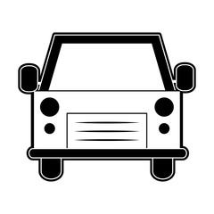 car vehicle frontview icon vector illustration graphic design