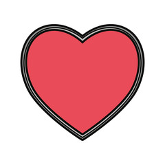 heart red vector illustration